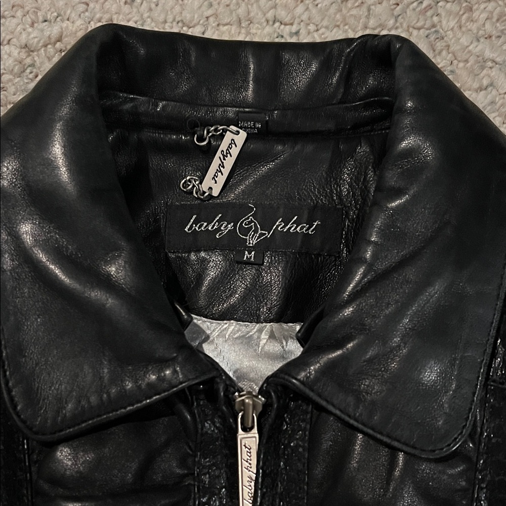 Baby Phat Black Leather Jacket